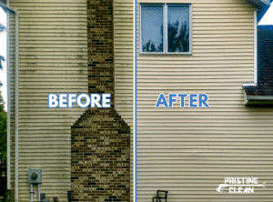 siding wash before and after